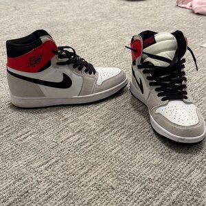 Jordan 1 High - Black, Red, and White.